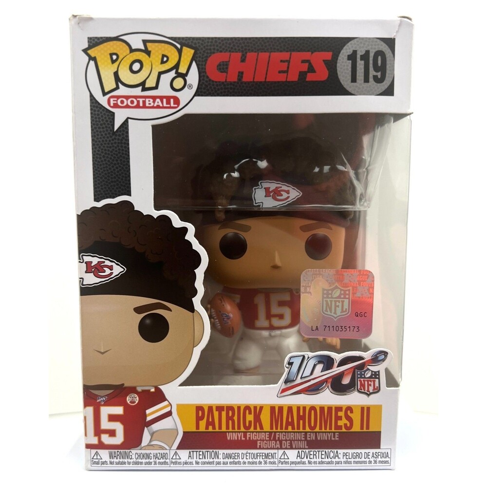 Funko Pop Patrick Mahomes II 119 Kansas City Chiefs Home Jersey NFL Football
